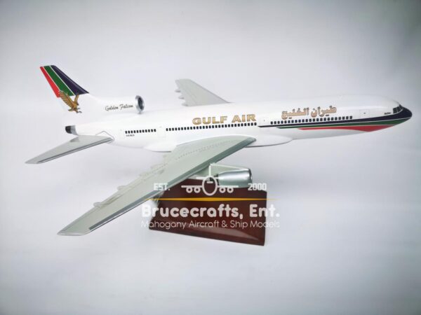 Model of Lockheed L-1011 TriStar-200 Gulf Air with detailed craftsmanship.